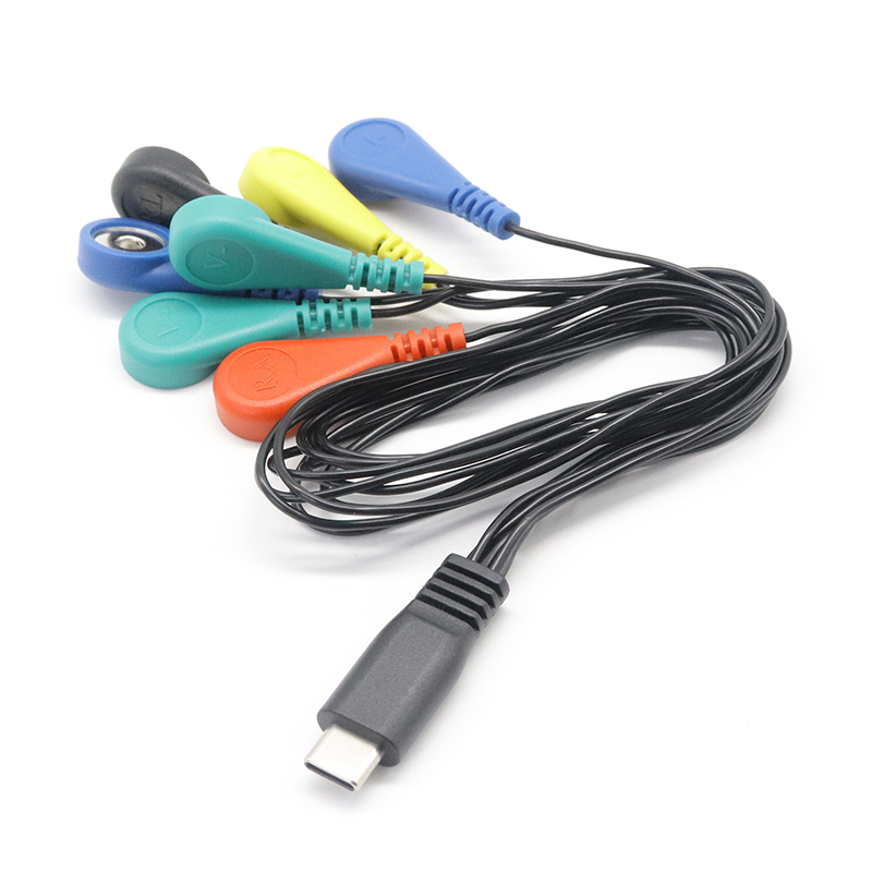 China Patient monitor 7-lead USB Type C ECG/EKG/EMG Holter Cable Leadwire Cable manufacturer