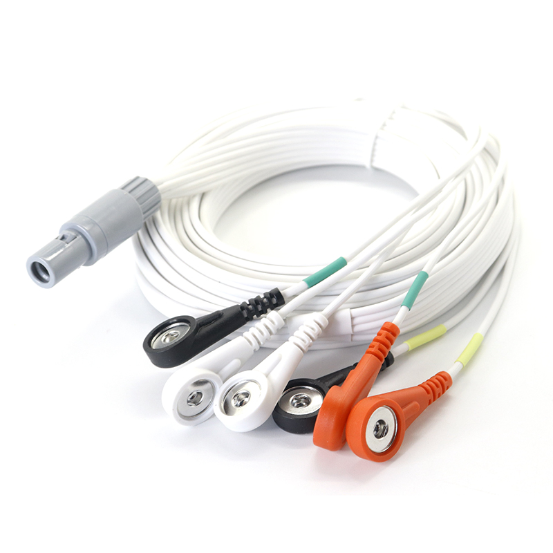 China 7 leads ecg emg cable with lemo 7pin compatible connector EMG Leadwire manufacturer