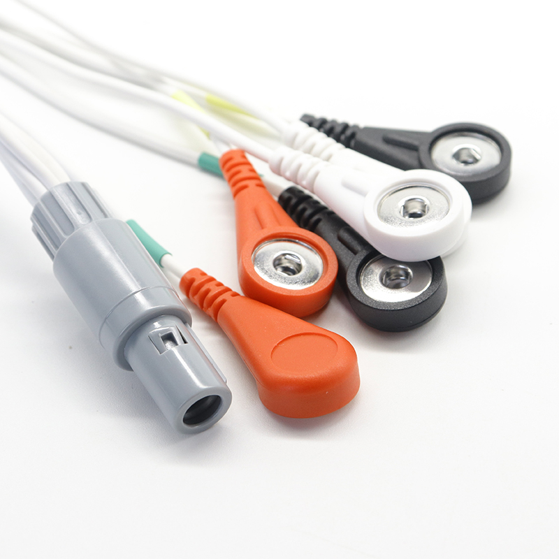 China 7 leads ecg emg cable with lemo 7pin compatible connector EMG Leadwire manufacturer