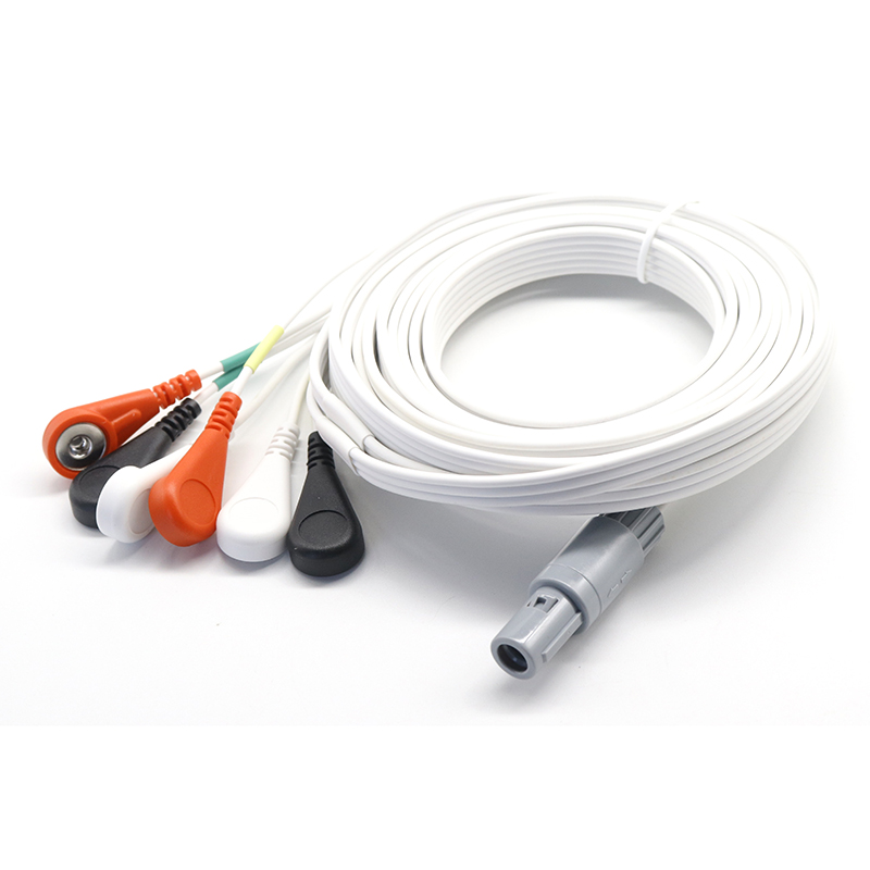China 7 leads ecg emg cable with lemo 7pin compatible connector EMG Leadwire manufacturer