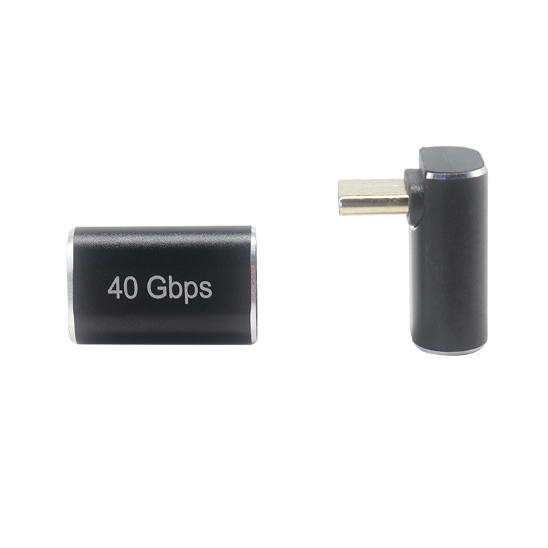 China 90 graden USB Type C male naar USB C Female Metal Up en Down 90 Degree Type-C Adapter Extender Compatibel voor Steam Deck fabrikant