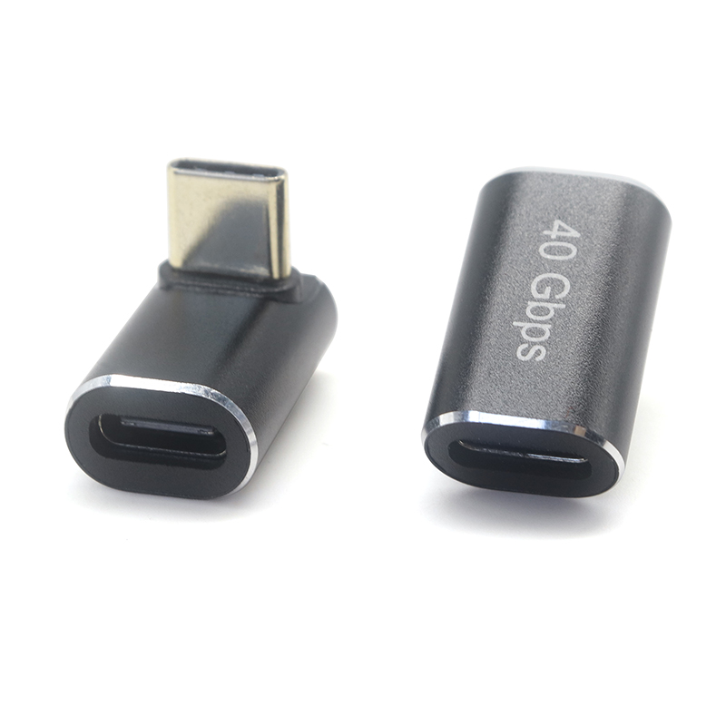 China 90 graden USB Type C male naar USB C Female Metal Up en Down 90 Degree Type-C Adapter Extender Compatibel voor Steam Deck fabrikant