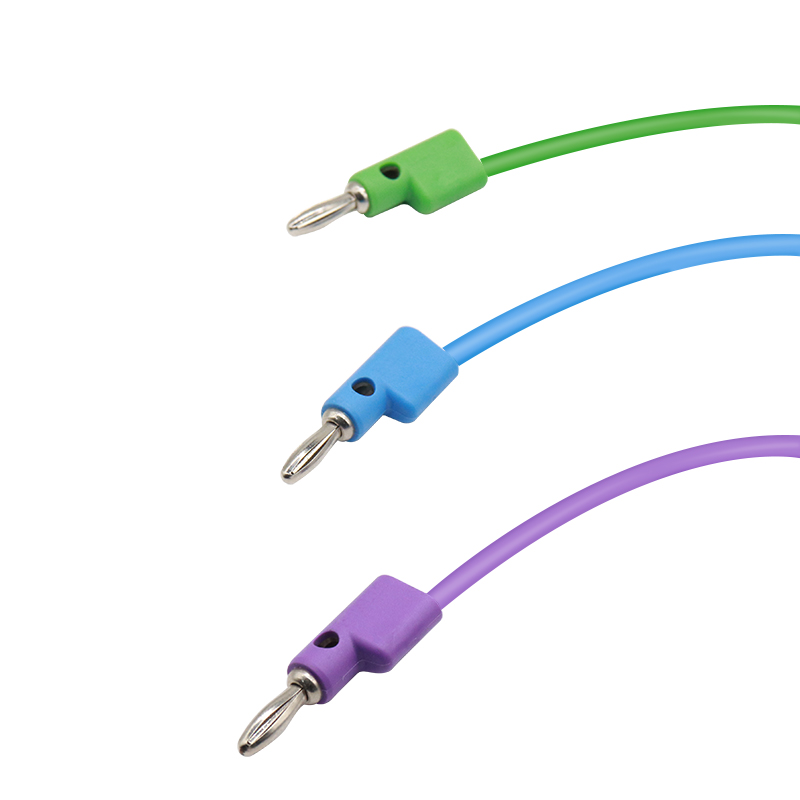 China Stacking Banana Plug Patch Cord Neat and Organized Audio Equipment Wiring manufacturer