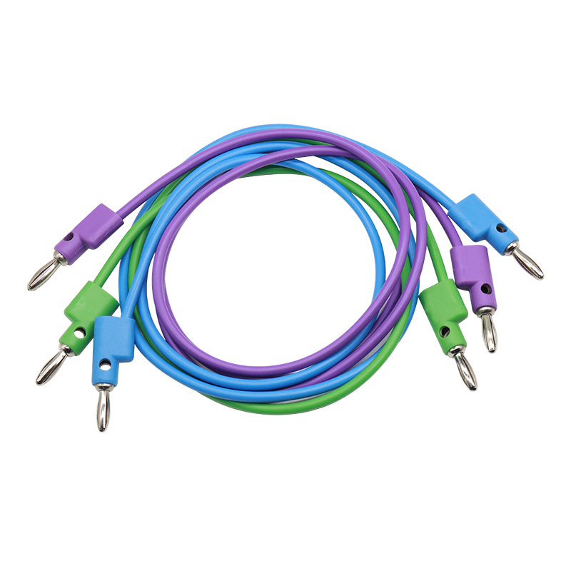 China Stacking Banana Plug Patch Cord Neat and Organized Audio Equipment Wiring manufacturer