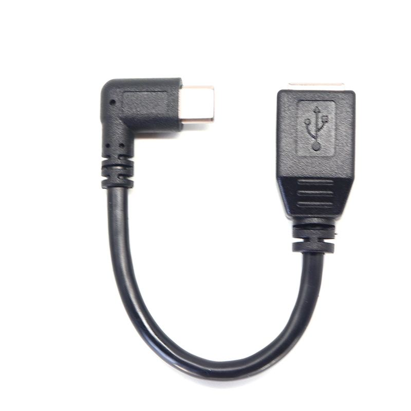 China 90 graden rechte hoek USB Type C male naar USB B Female adapter printerkabel fabrikant