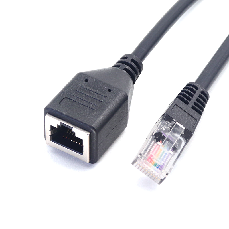 中国 定制 带开关RJ45 公转 RJ45 母延长线， 制造商