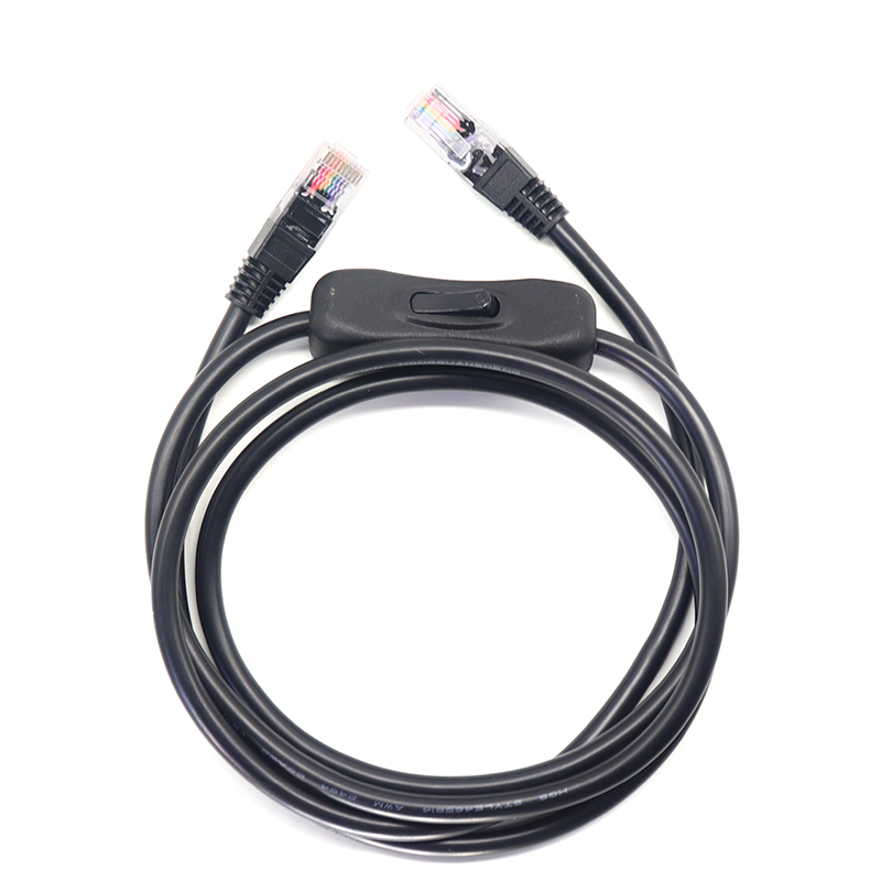 China Aan/uit-schakelaar RJ45 mannelijk naar RJ45 mannelijk snoer fabrikant