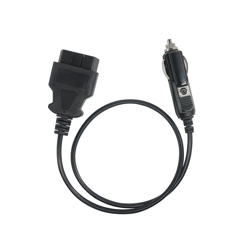 Coche OBD2 16Pin Vehículo con encendedor de cigarrillos a adaptador de cable de conector macho OBD