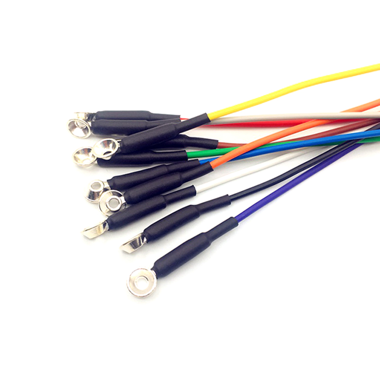 الصين 2.0mm PIN DIN إلى كؤوس EEG المطلية بالذهب ، كابل القطب الكهربائي للعلاج الطبيعي الصانع