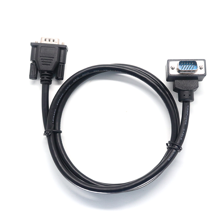 China Hot Sale 90 Degree VGA Cable,Up Down Angle VGA Male to VGA Male Cable manufacturer