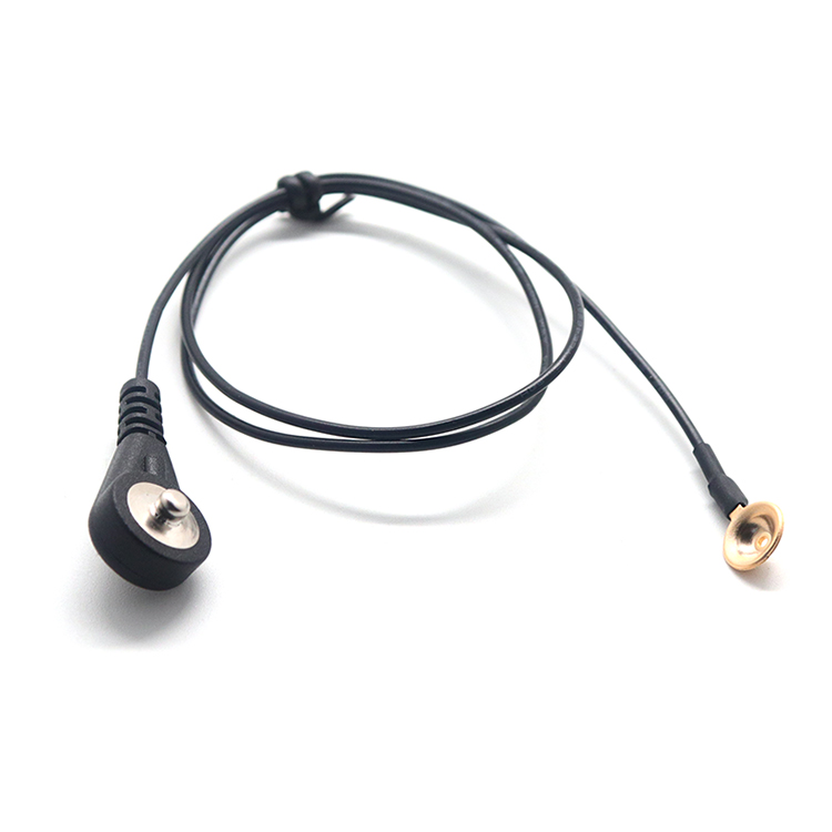中国 ECG 4.0MM 卡扣公头转 EEG 金杯物理治疗电极电缆 制造商