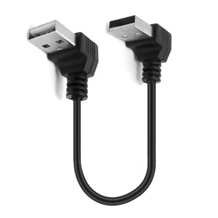 中国 90 度直角 USB 2.0 3.0 A 型公对公延长线，带批发库存 制造商