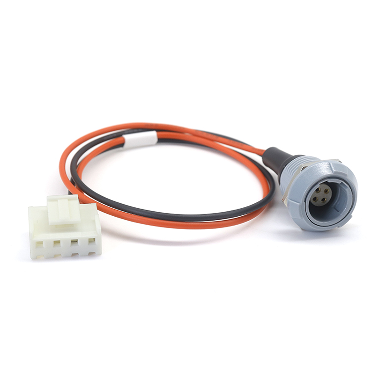 Custom 4PIN Lemo Female Connector TO VH3.96-4 PIN DIN Housing Wire Harness cable