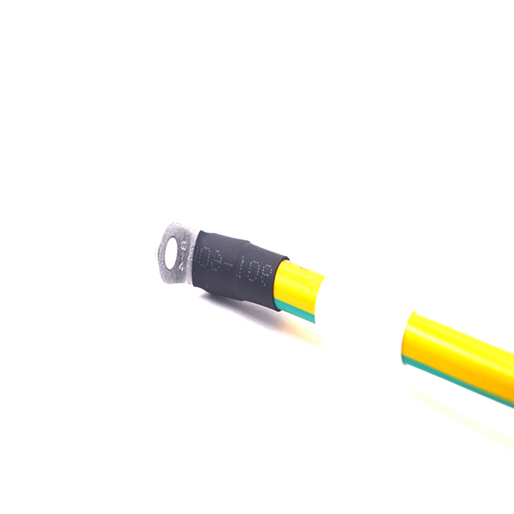 الصين الطاقة الجديدة شحن كومة سلك التأريض الأصفر والأخضر 6mm2 مزدوج الرأس حلقة الأسلاك الطرفية RV5.5-4 تسخير الأسلاك الصانع