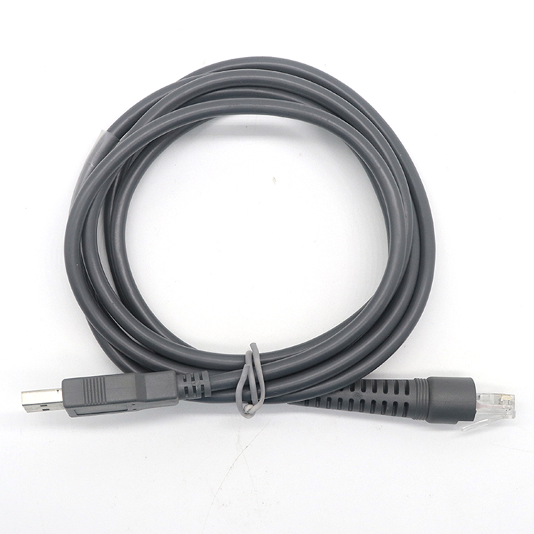 China USB Cable for Symbol Zebra Motorola Barcode Scanner USB to RJ50 Cable CBA-U01-S07ZAR LS2208-SR DS2208 DS2278 DS8178 manufacturer