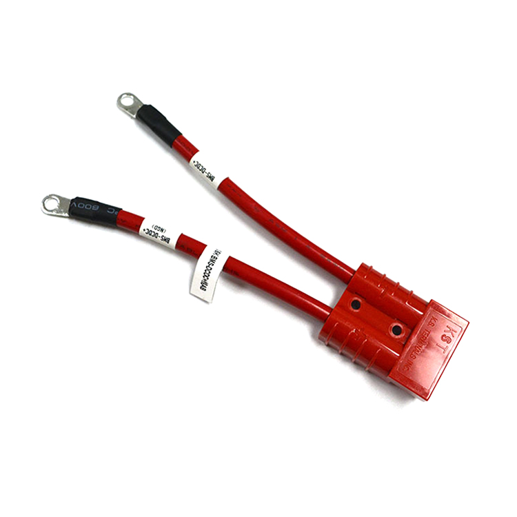 Solar Battery Cable 50A Solar Panel Wire Connectors Adapter with Ring Terminal End Connector Battery Wire Harness