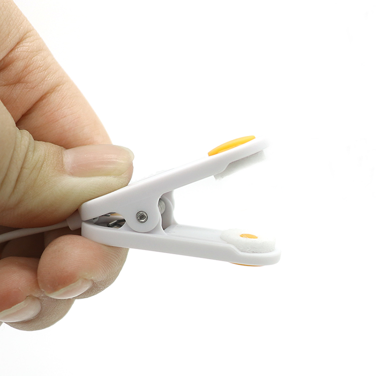 China Self-Locking 4Pin Lemo to Dual Transcutaneous Vagus Nerve Ear Clip Electrodes Physical Therapy Cable manufacturer