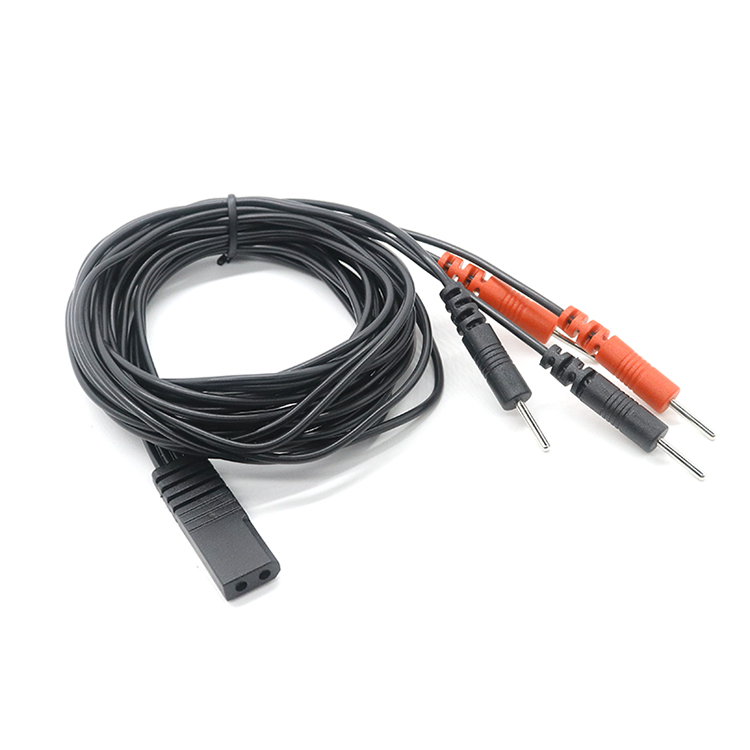 中国 4 引线 2.0MM 母电极针转 2mm 电极母双端口 TENS 引线 制造商