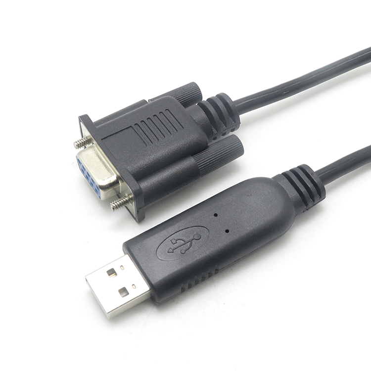 中国 用于键盘计算机的 RS232 DB9 公头转 USB FTDI 公头串行电缆 制造商