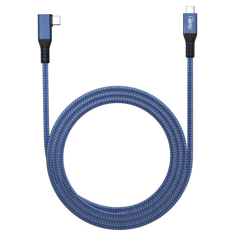 China 1m Right Angle USB 4.0 Cable Full-featured PD 100W 40Gbps USB4 Gen3 Coaxial Cable For iPhone manufacturer