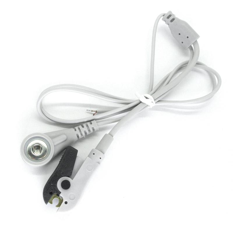 China Customized Reusable 3.5mm Female ECG Snap to ECG Clip Medical Cable manufacturer