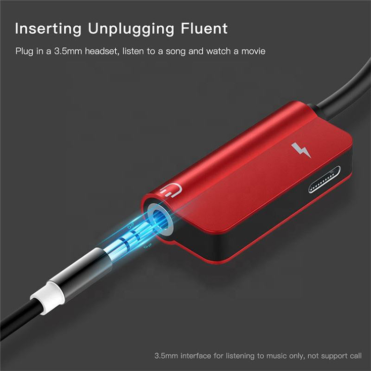 الصين 2 في 1 USB 3.1 Type C Type-C USB C إلى 3.5 ملم Aux Audio سماعة الرأس جاك PD كابل محول الطاقة للشحن الصانع