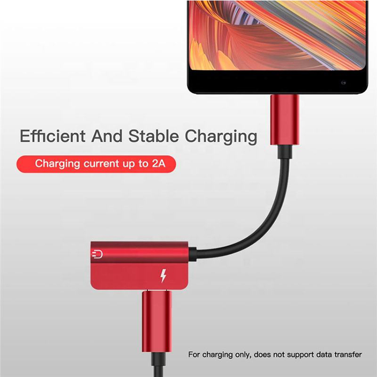 الصين 2 في 1 USB 3.1 Type C Type-C USB C إلى 3.5 ملم Aux Audio سماعة الرأس جاك PD كابل محول الطاقة للشحن الصانع