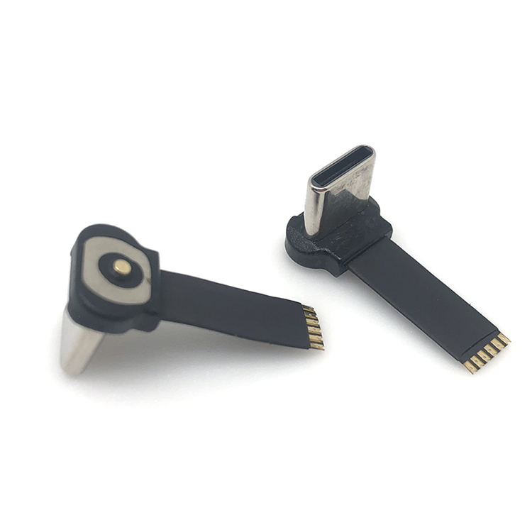 China Type C Male FPC FFC Flat Wire To 6 Pin Flat FPC Cable for Power Bank manufacturer