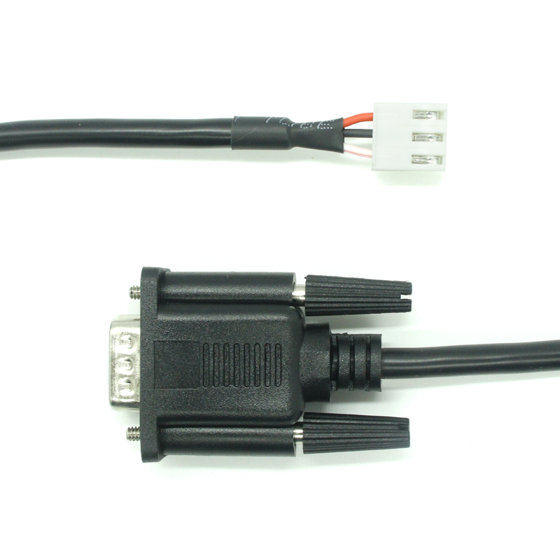 الصين مخصص RS232 DB9 ذكر موصل إلى VH3.96-4 PIN DIN الإسكان سلك تسخير الكابل الصانع