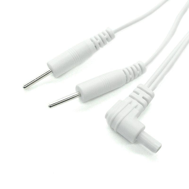 China 2mm Electrode Pin Lead Wire Extenders For TENS & EMS Standard Lead Wires for Tens and EMS Units manufacturer