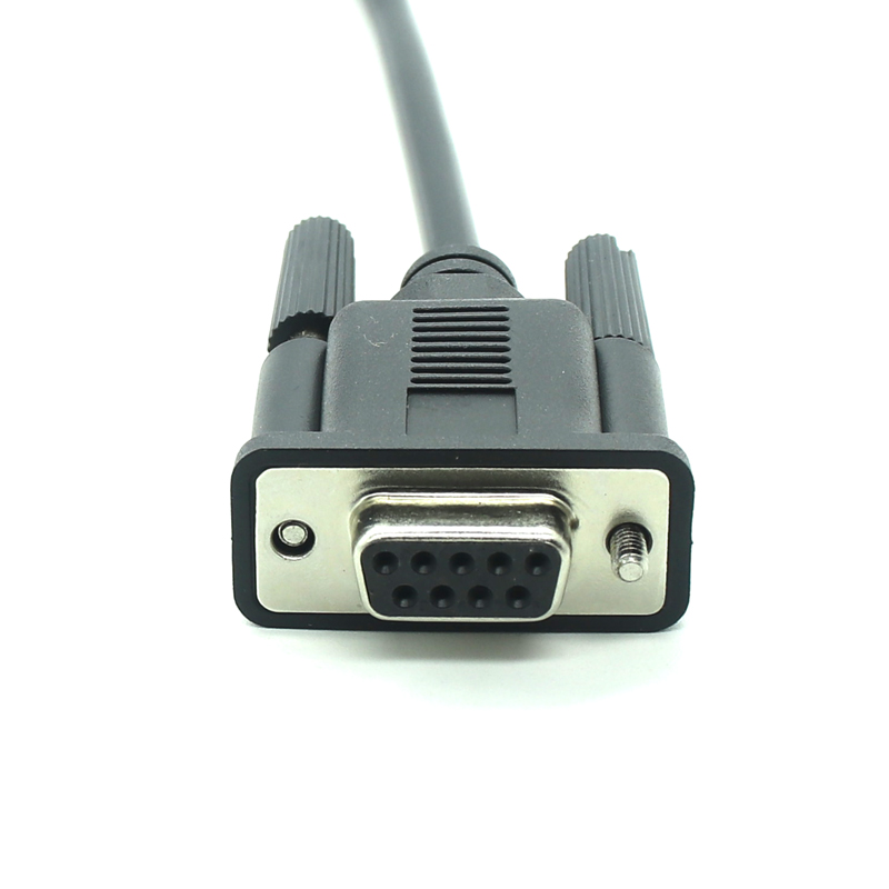China Custom RS232 Db9 Serial Extension Cable 9 pin Connector to Bare Wire manufacturer