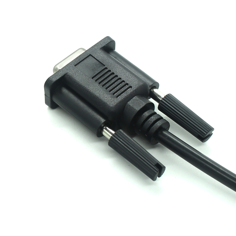 China Custom RS232 Db9 Serial Extension Cable 9 pin Connector to Bare Wire manufacturer