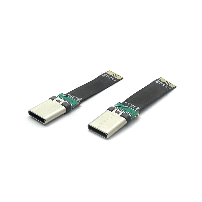 China 0.5mm 1mm Pitch FFC Flexible Flat Cable FPC Cable USB Type C Flat Soft Cable manufacturer