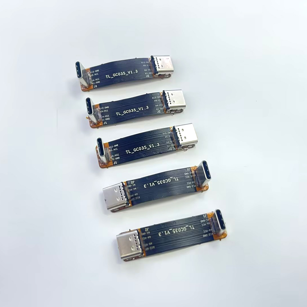 China 90 degree 60W fast charging USB3.1 FFC FPV FPC USB C flat ribbon extension cable 10Gbps 4K@60Hz manufacturer