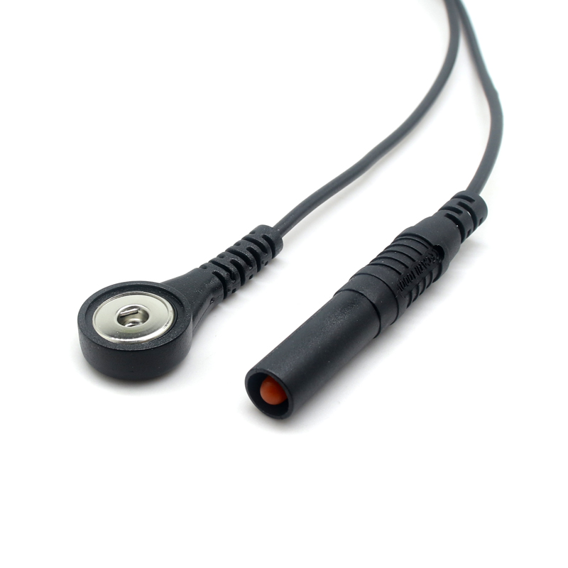 中国 4mm 香蕉插头带护套转 4mm 母心电图卡扣测试引线弹簧卷绕测试线 制造商