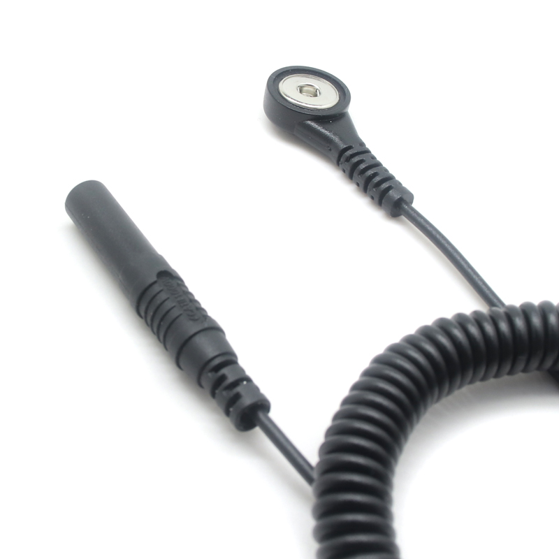 中国 4mm 香蕉插头带护套转 4mm 母心电图卡扣测试引线弹簧卷绕测试线 制造商