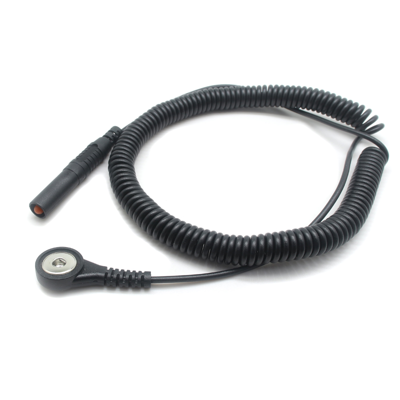 中国 4mm 香蕉插头带护套转 4mm 母心电图卡扣测试引线弹簧卷绕测试线 制造商