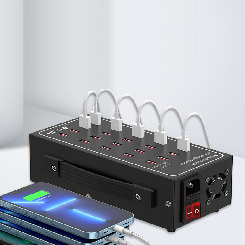 China Multi Port USB Charger, 20-Port (100W) Desktop USB Charging Station, Multi-Function USB Smart Charger manufacturer