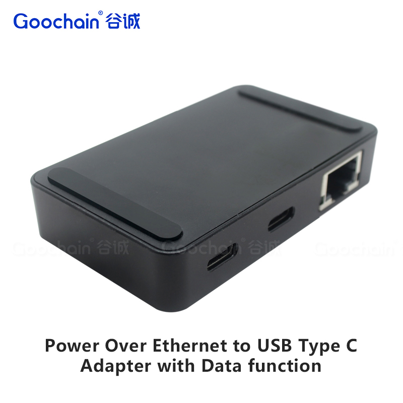China Multifunctionele PoE naar Type-C oplaad-HUB met PD- en datapoortadapter fabrikant