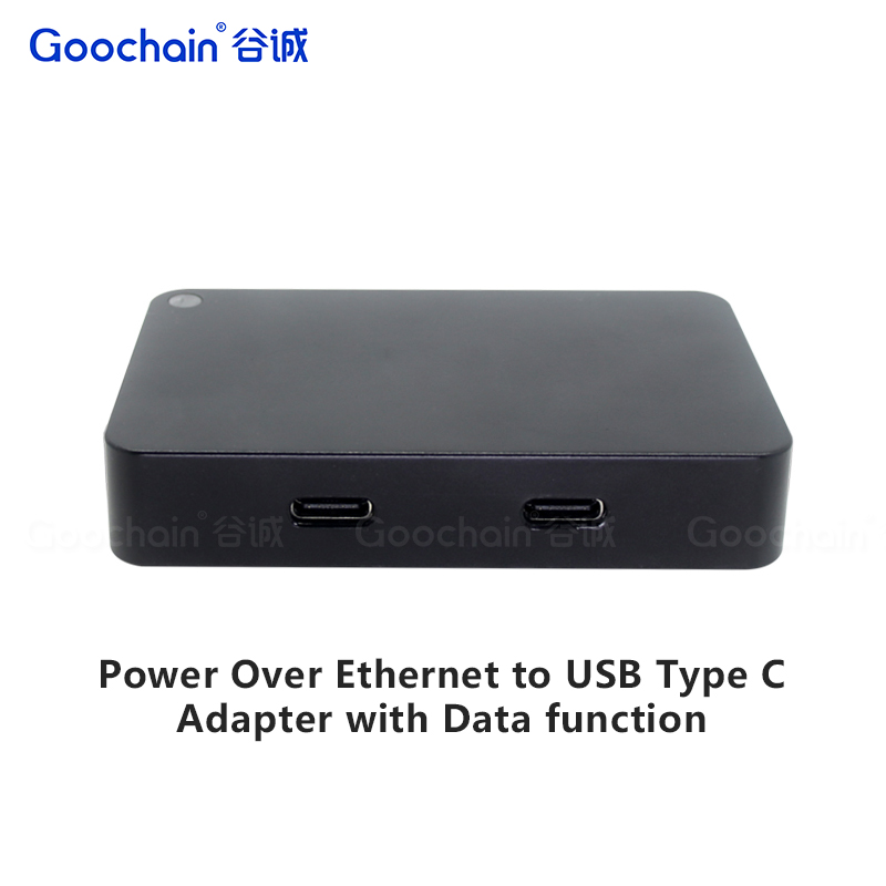 China Multifunctionele PoE naar Type-C oplaad-HUB met PD- en datapoortadapter fabrikant