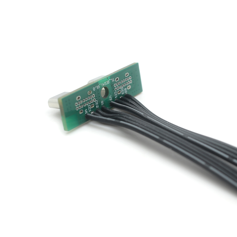China FFC USB C FPV Flat Slim Thin Ribbon FPC Cable 24pin dual USB Type-C FPC extender cord with PCB manufacturer