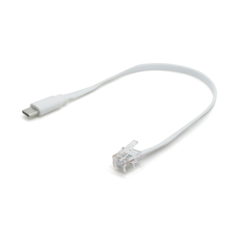 الصين مصنع الهاتف سلك مسطح USB نوع C إلى كابل الهاتف RJ12 كابل الاتصالات RJ11 الصانع