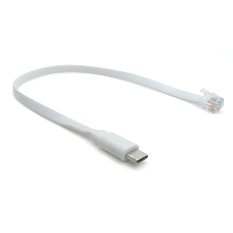 الصين مصنع الهاتف سلك مسطح USB نوع C إلى كابل الهاتف RJ12 كابل الاتصالات RJ11 الصانع