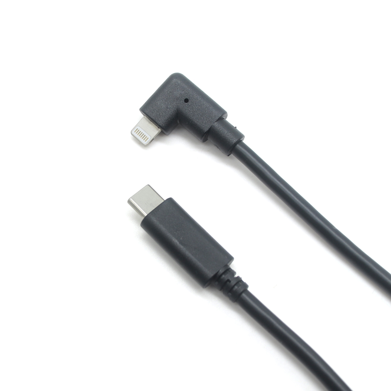 中国 PD20W USB タイプ C - iPad 用ウルトラ イーサネット データ付き直角ライトニング ケーブル アダプター メーカー