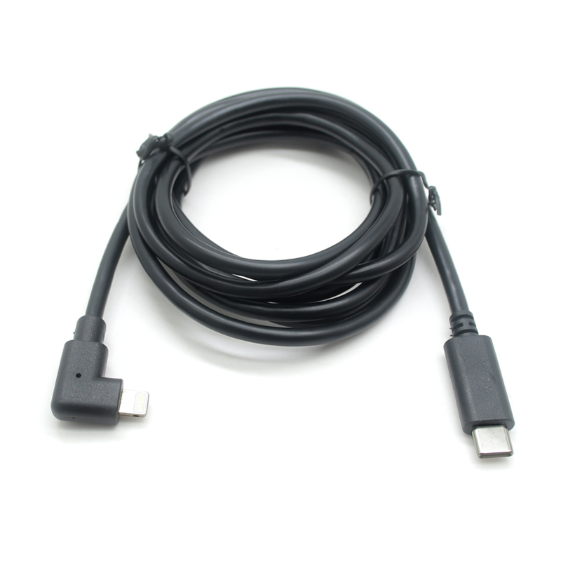 中国 PD20W USB タイプ C - iPad 用ウルトラ イーサネット データ付き直角ライトニング ケーブル アダプター メーカー