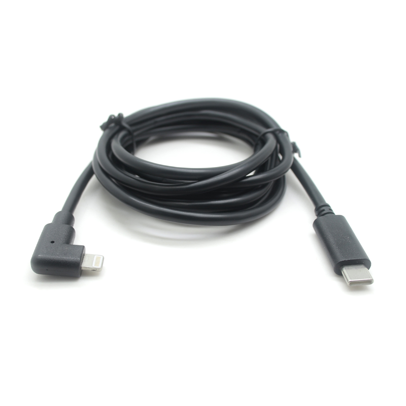 中国 PD20W USB タイプ C - iPad 用ウルトラ イーサネット データ付き直角ライトニング ケーブル アダプター メーカー