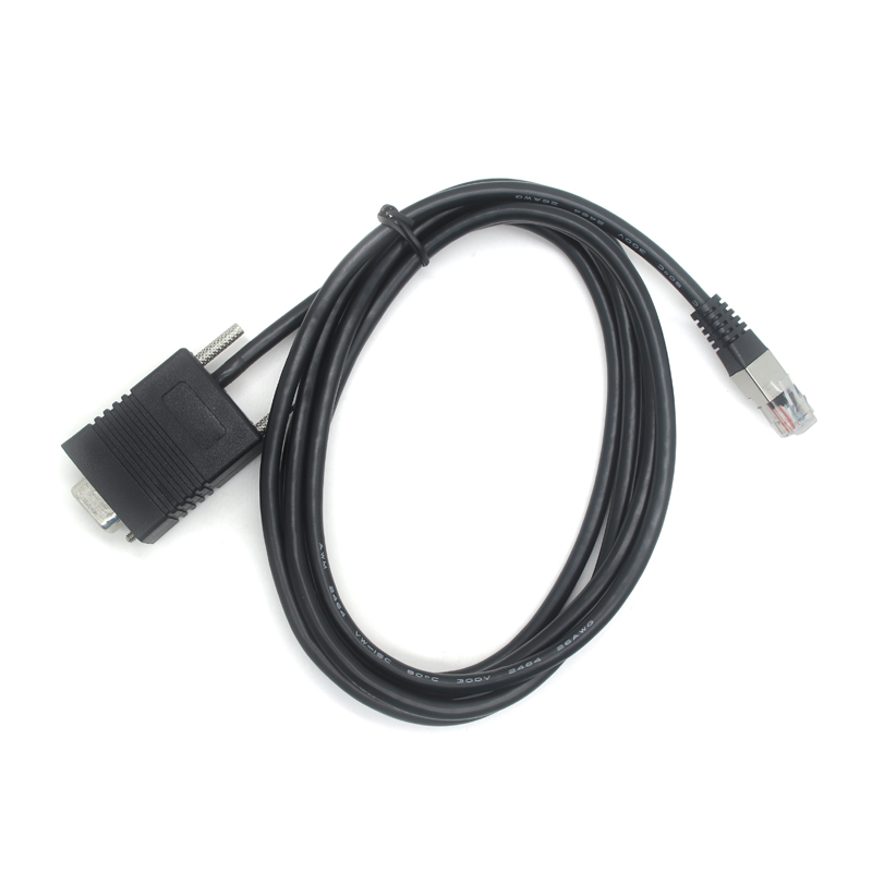 RS232 DB9pin seriële printerkabel naar DC5521 naar RJ12 6P6C seriële poort adapterkabel voor barcodeprinterscanner