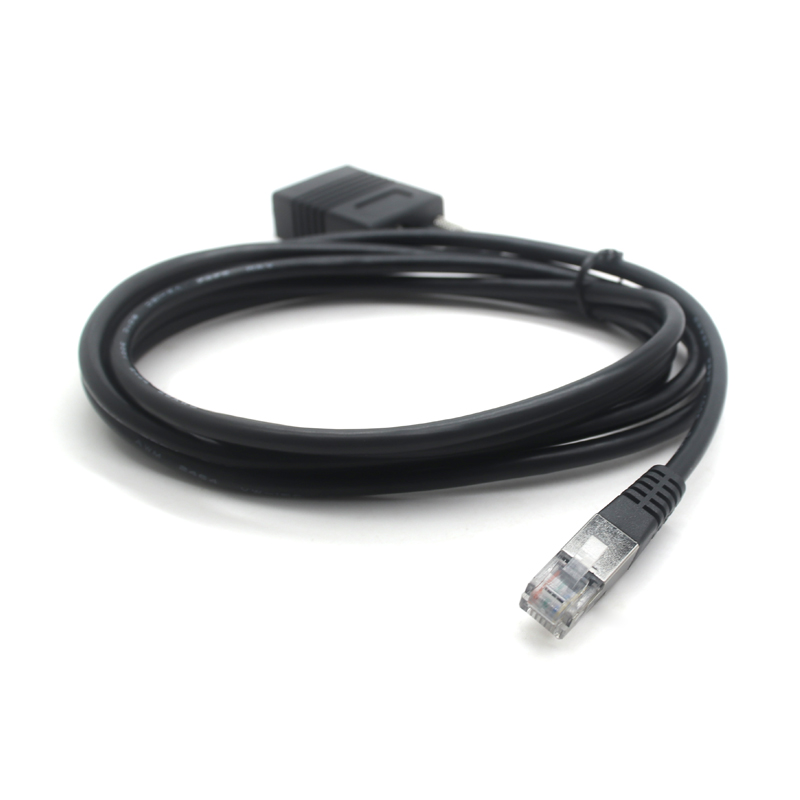 中国 RS232 DB9针串行打印机电缆转DC5521转RJ12 6P6C串口适配器电缆适用于条码打印机扫描仪 制造商
