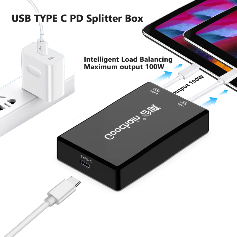 중국 Multi-Functional PoE to Type-C Charging HUB with PD and Data Ports adapter - COPY - fbegen 제조업체