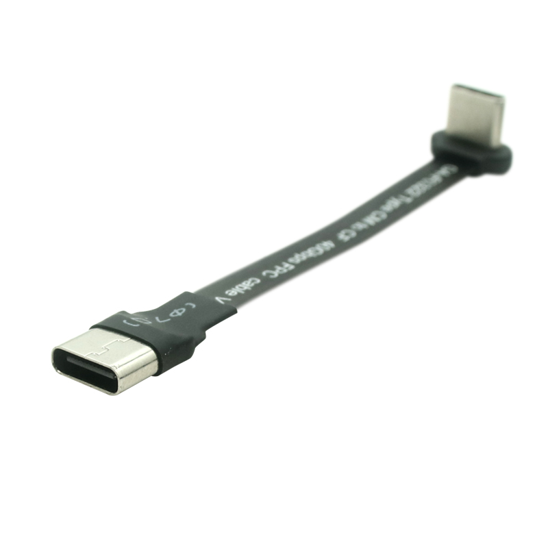 الصين 3A شحن سريع 90 درجة USB C كابل FPC مسطح 40 جيجابت في الثانية USB4 نوع c FPC كابل الشريط الصانع